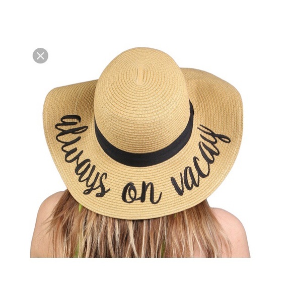 Always on vacay straw hat - Picture 3 of 3